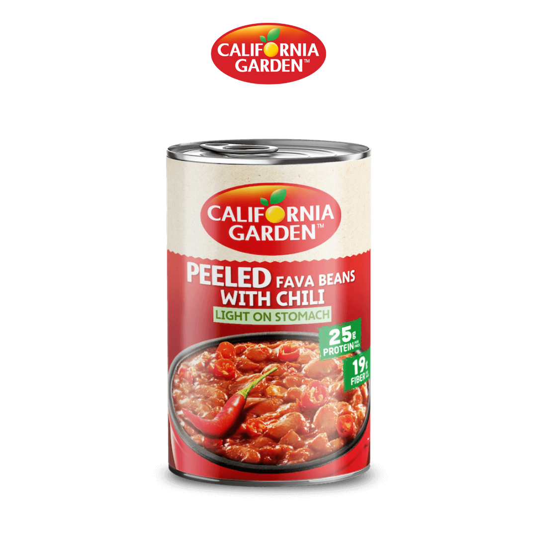 California Garden Peeled Fava Beans with Chili 450g