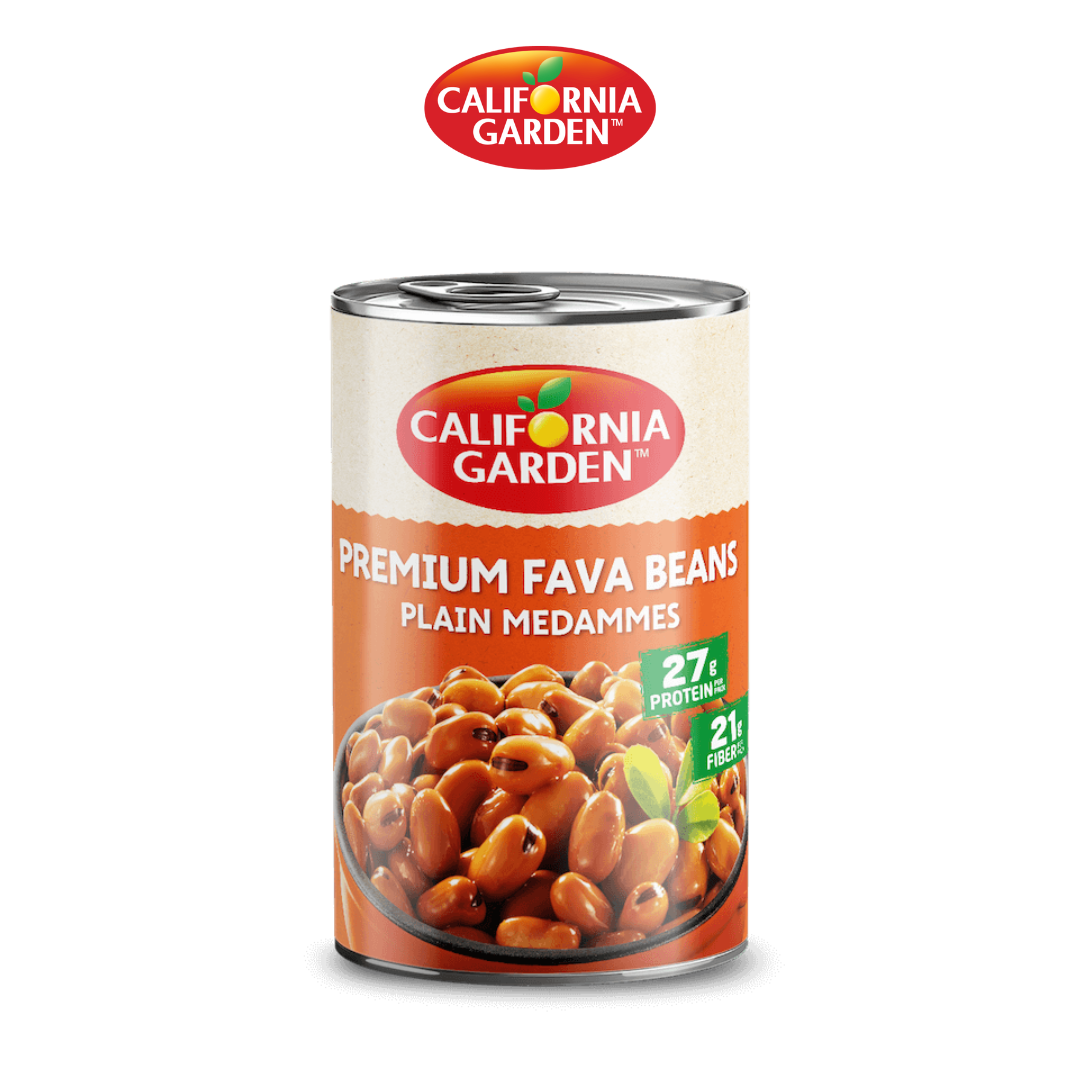 California Garden Premium Fava Beans Plain Medammes 450g