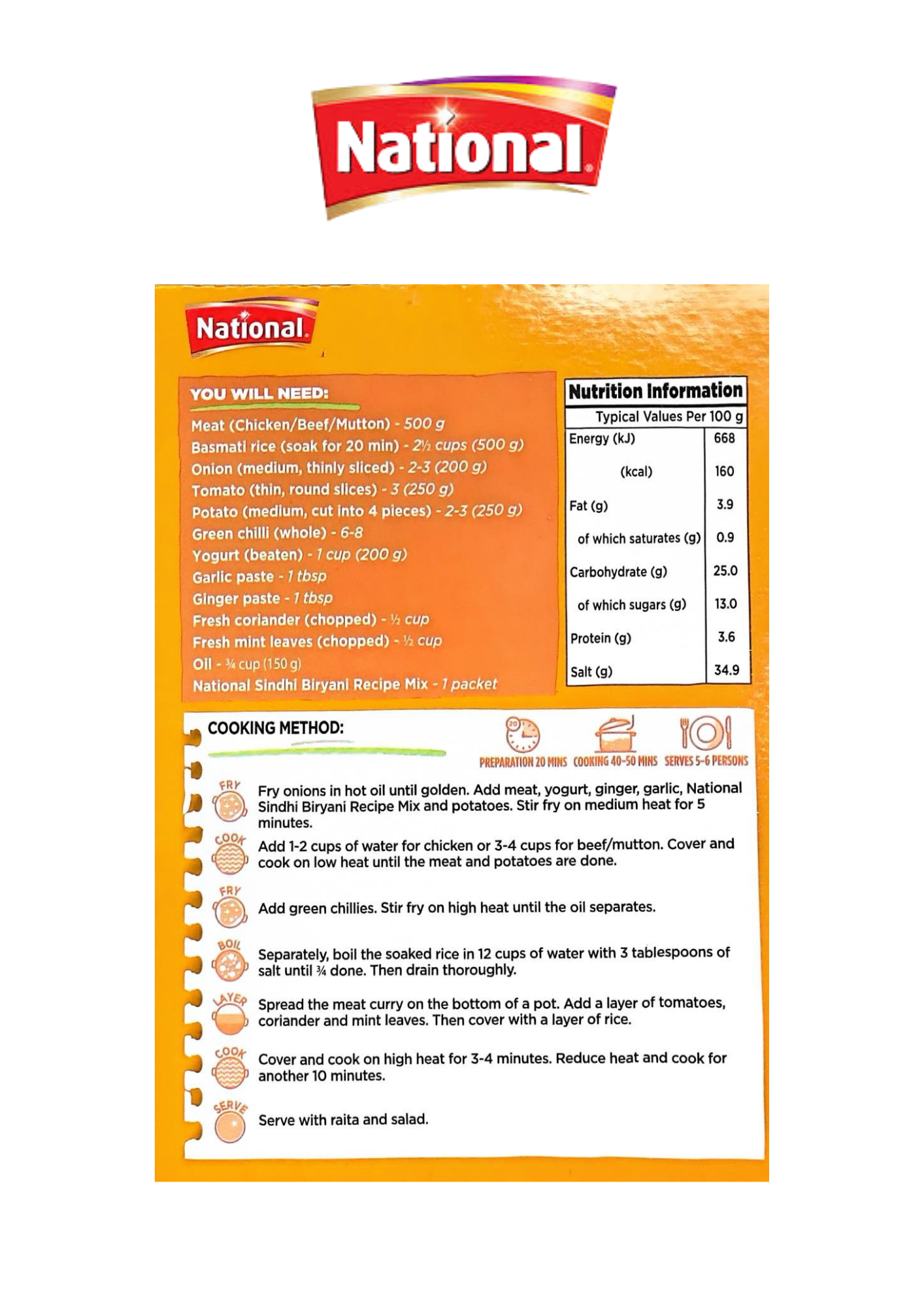 National Sindhi Biryani