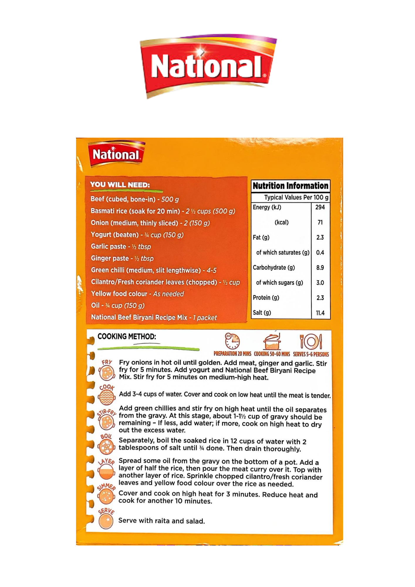 National Beef Biryani