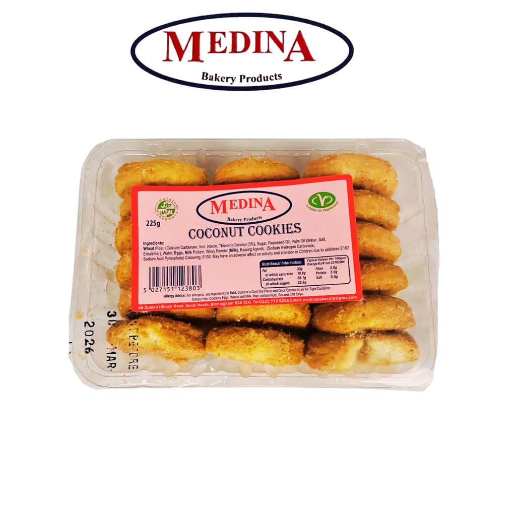 Medina Coconut Cookies 225g
