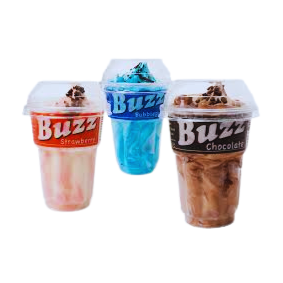 Tubzee Buzz Ice cream - Strawberry, Chocolate, and Bubblegum