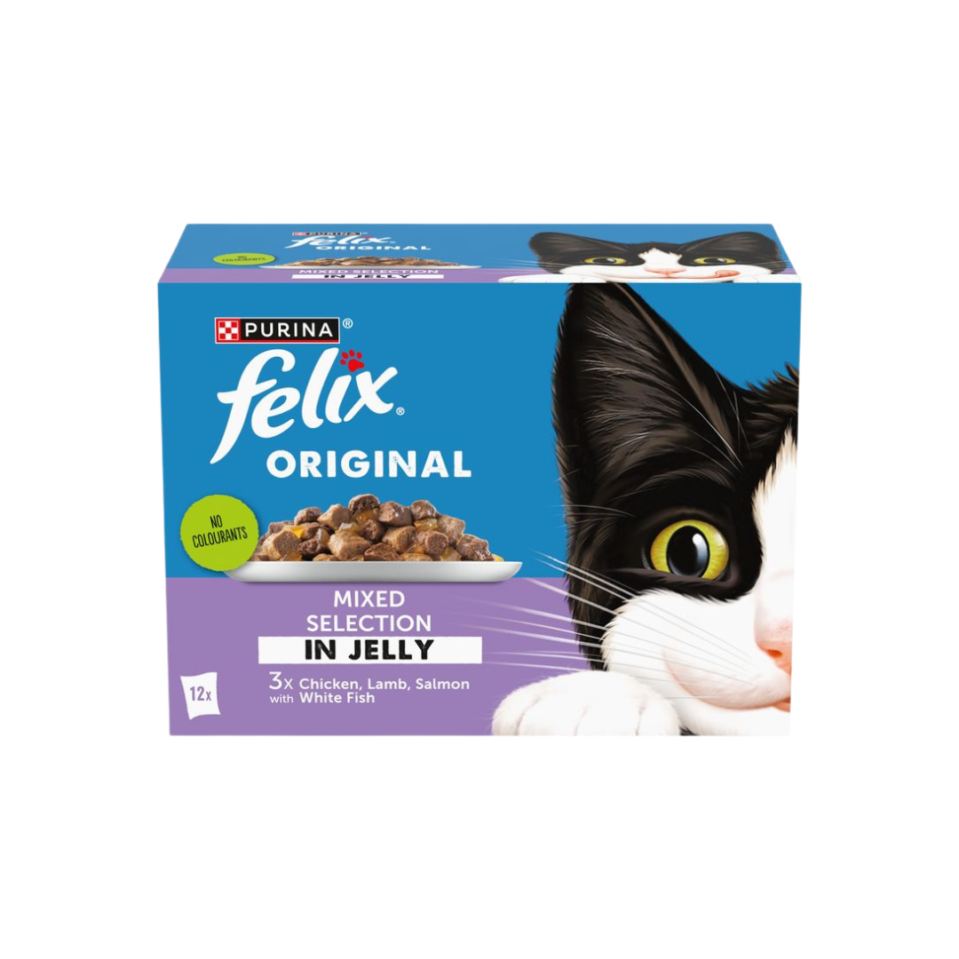 Felix Original Mixed Selection in Jelly Wet Cat Food - 12 x 85g