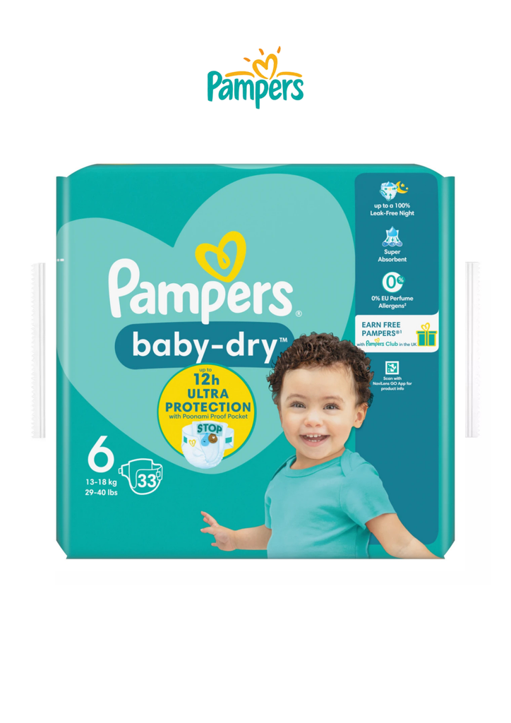 Pampers Baby-Dry Nappies Size 6 13-18kg
